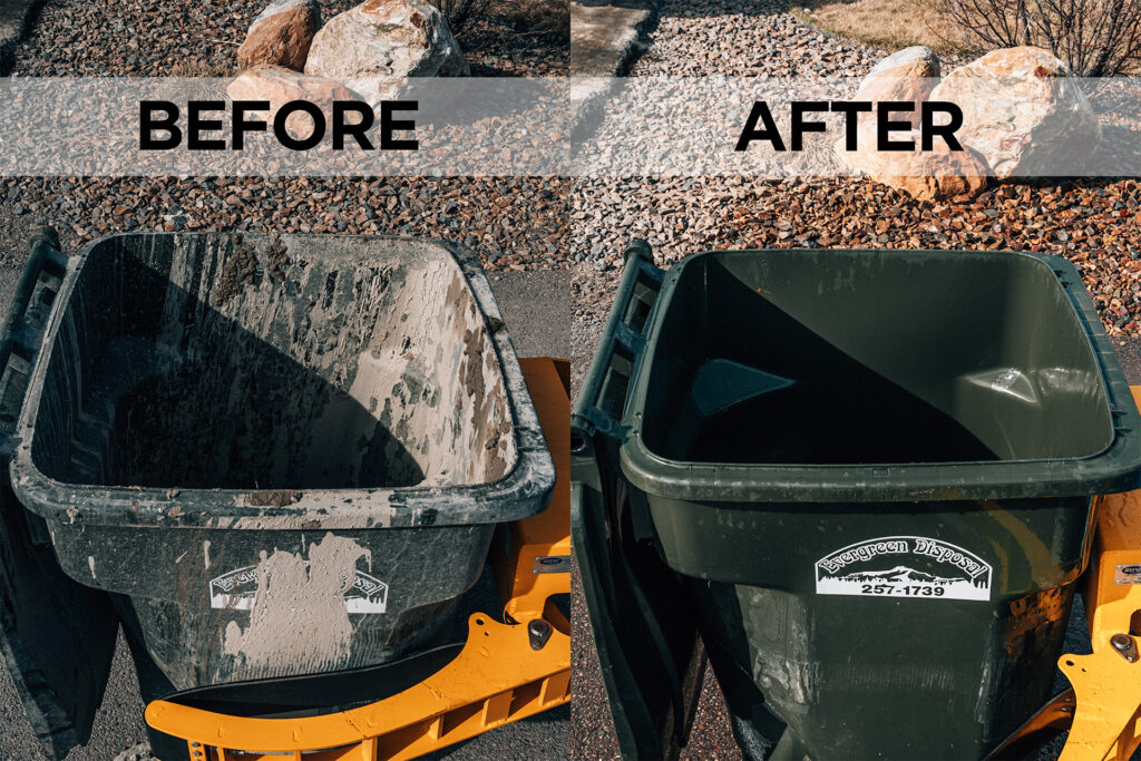 Garbage Bin Cleaning Before After
